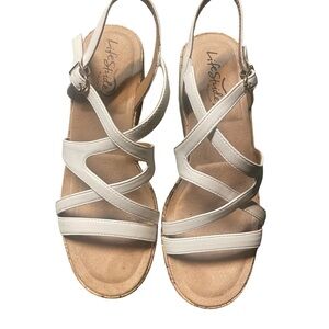 LifeStride Bailey Wedge Sandals women’s size 8.